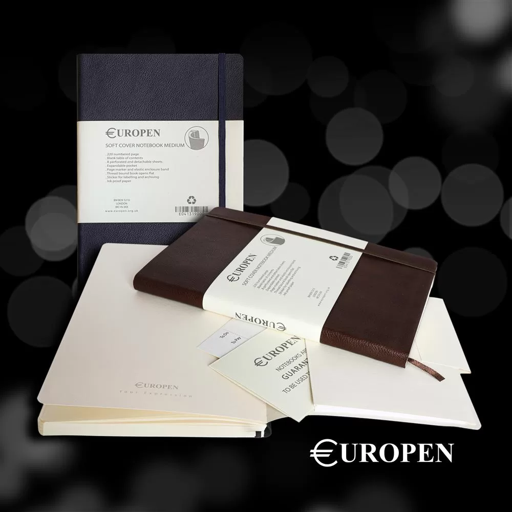 دفتر یادداشت یوروپن سایز متوسط جلد نرم