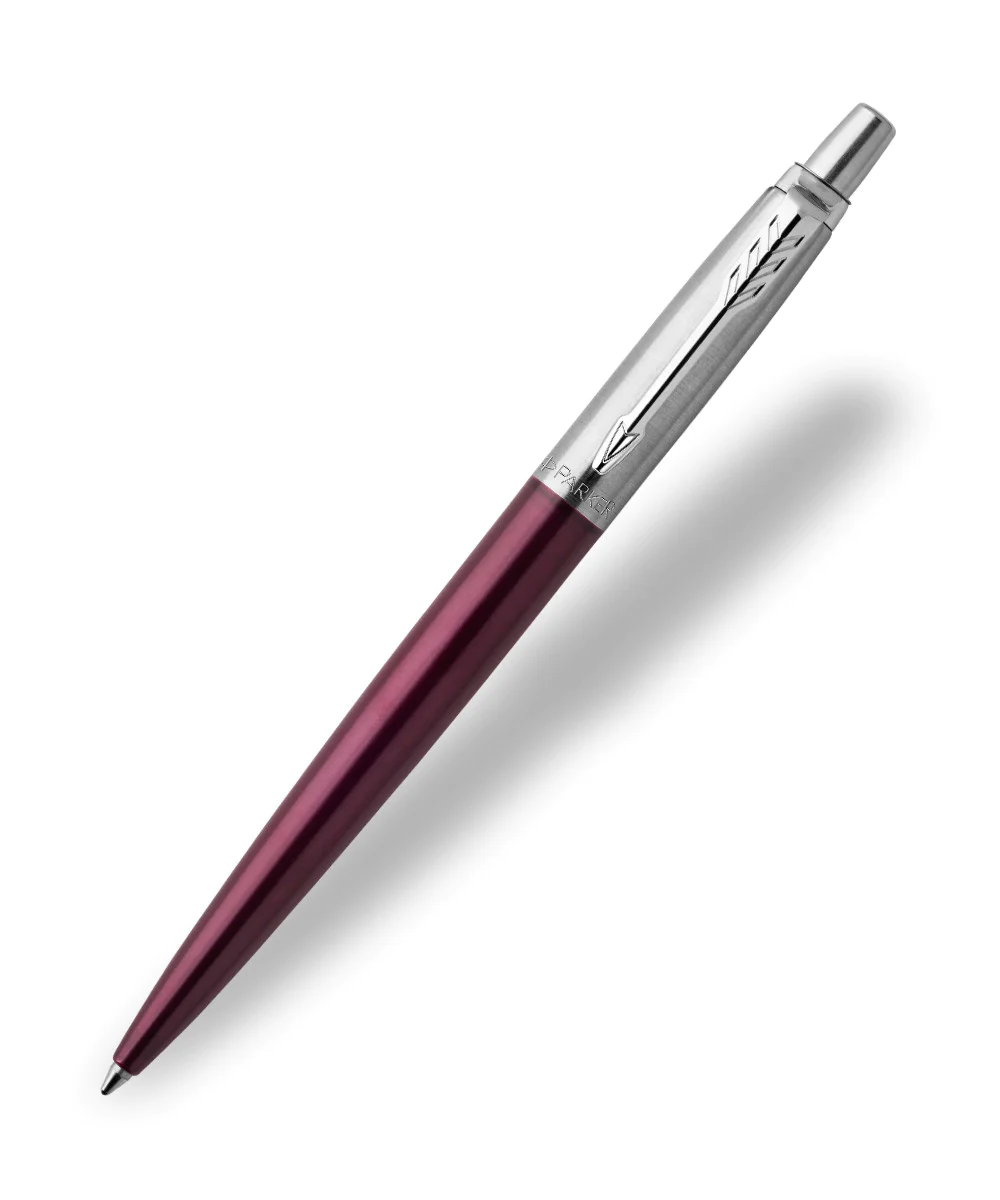 خودکار ژوتر تمام استیل رنگی گیره کروم - Parker Jotter Ballpoint Pen