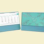 تقویم رومیزی پایه سلفونی – کد SH-785-55