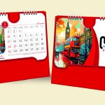 تقویم رومیزی پایه سلفونی – کد SH-793-69