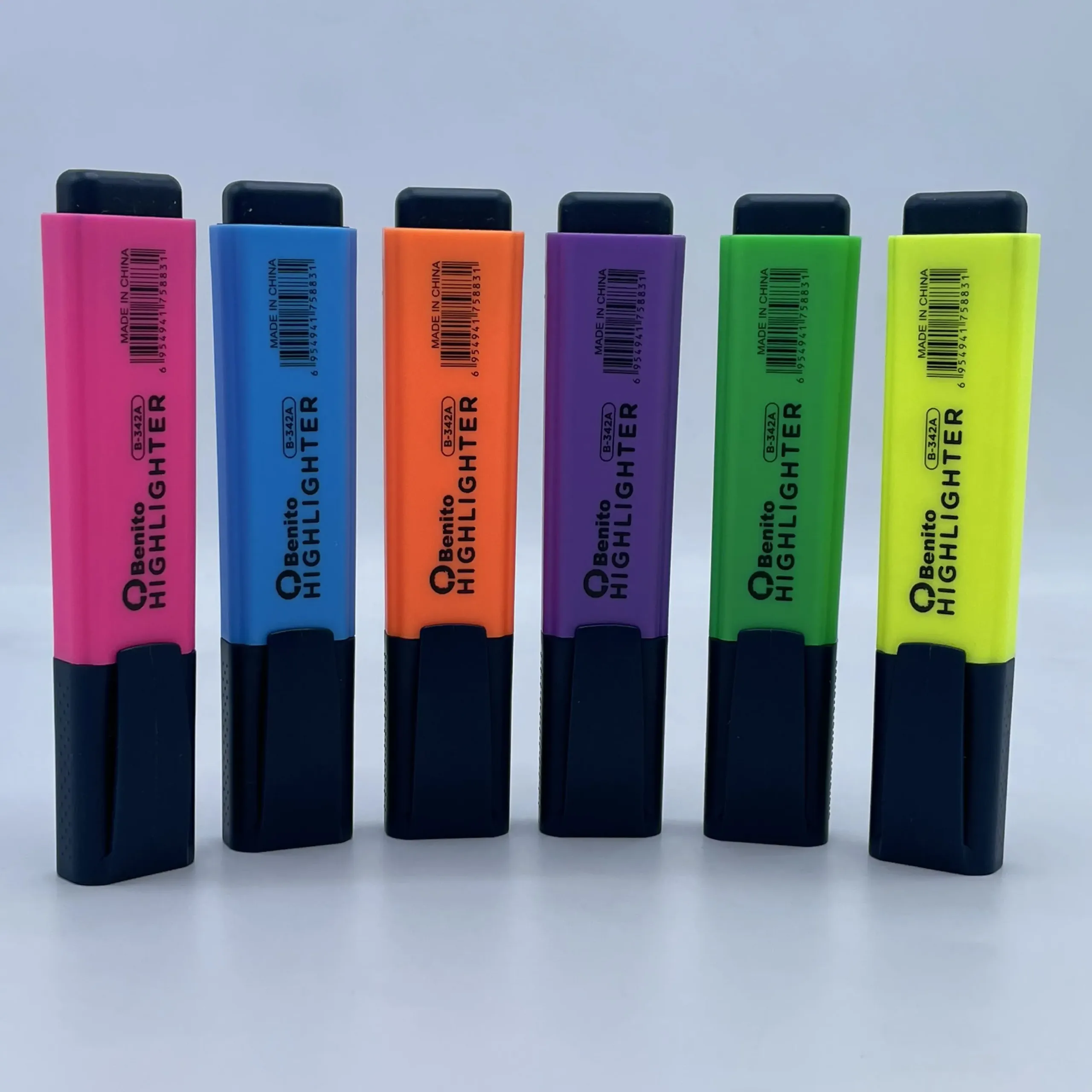 هایلایتر Benito مدل B-342A با طراحی ارگونومیک و نوک نرم