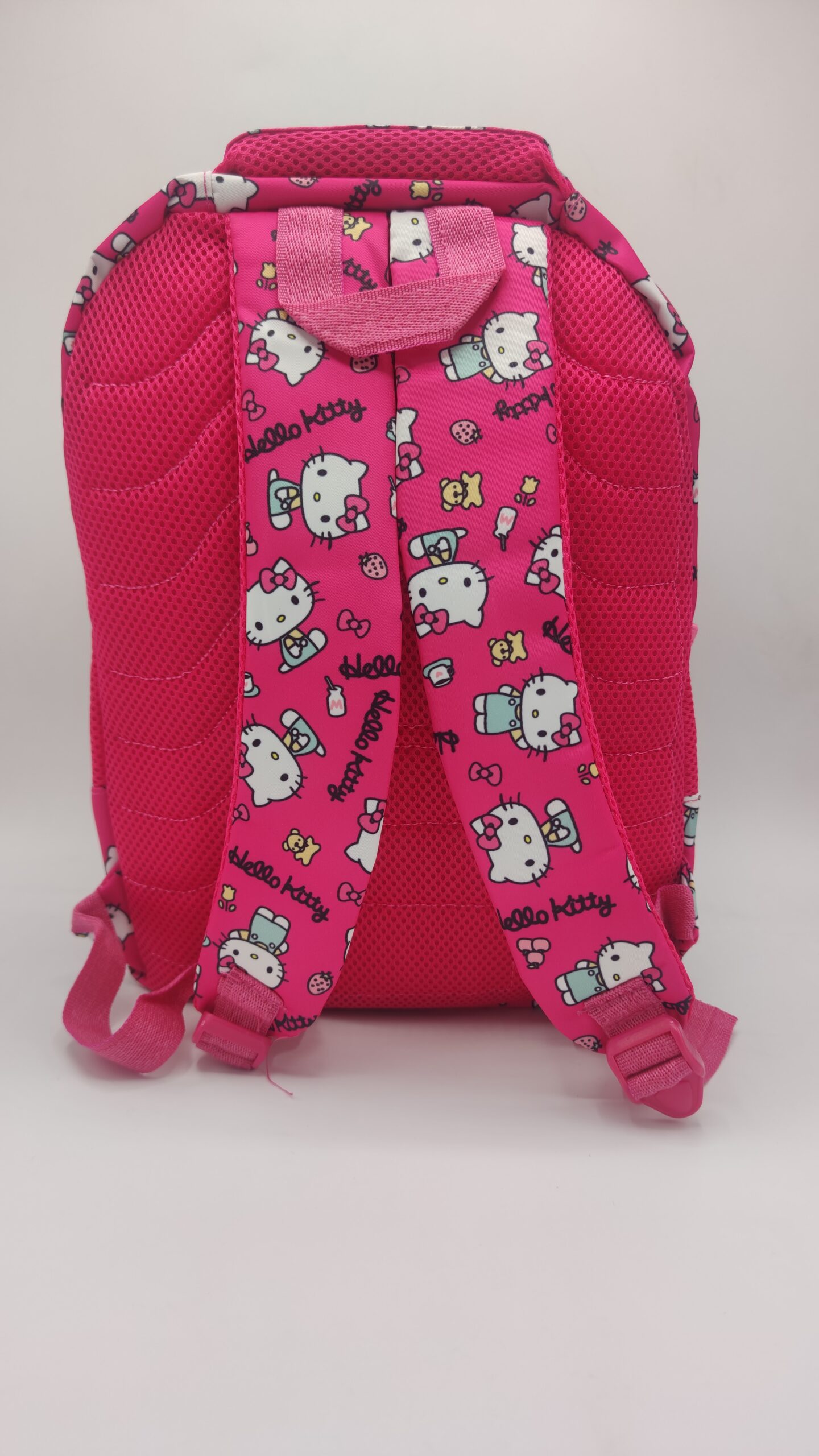 پشت کیف کوله مدرسه هلو کیتی صورتی