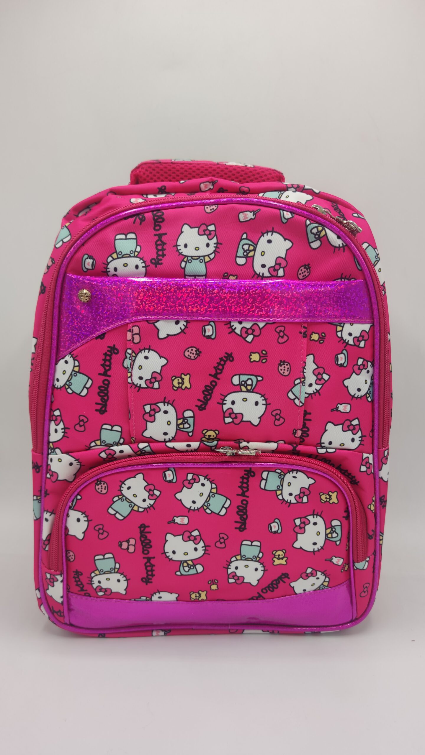 کیف کوله مدرسه هلو کیتی صورتی نمای اصلی