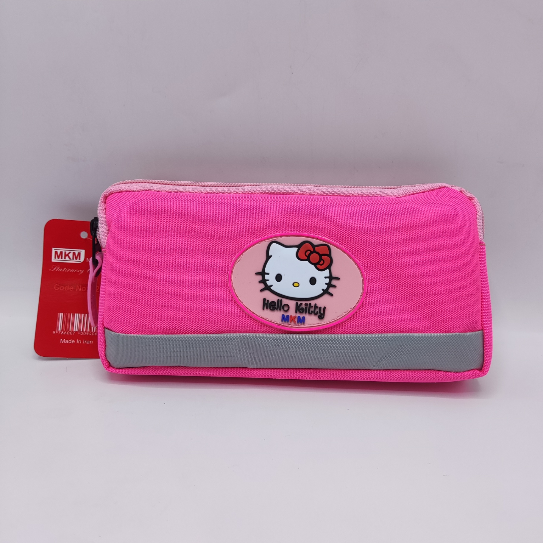 جامدادی ۳ زیپ عکس برجسته MKM مدل 1235 طرح Hello Kitty