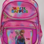 کیف کوله پشتی مدرسه صورتی فروزن کد 9 نمای اصلی