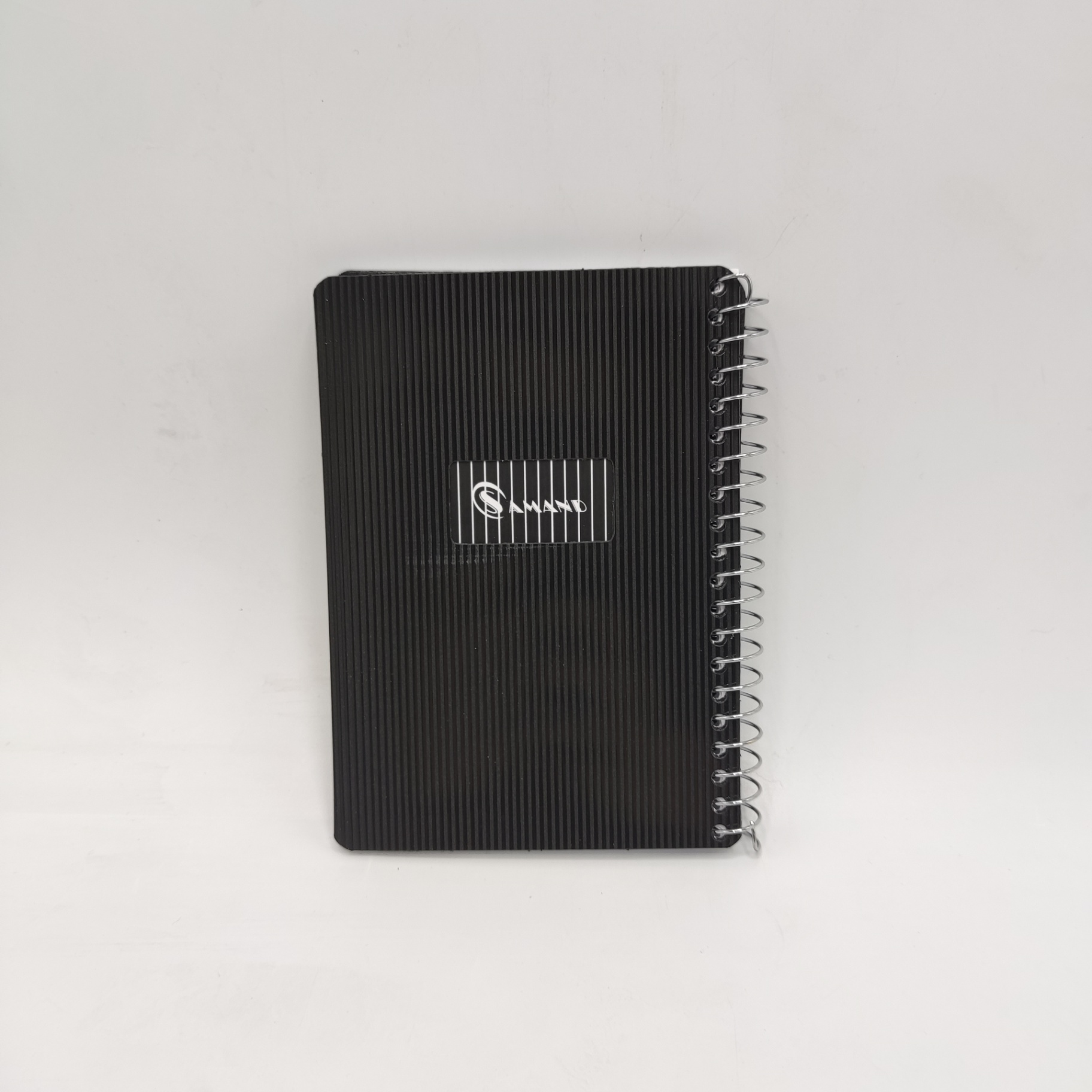 دفترچه یادداشت سیمی سمند مدل SA584 سایز 1/8 رنگ مشکی